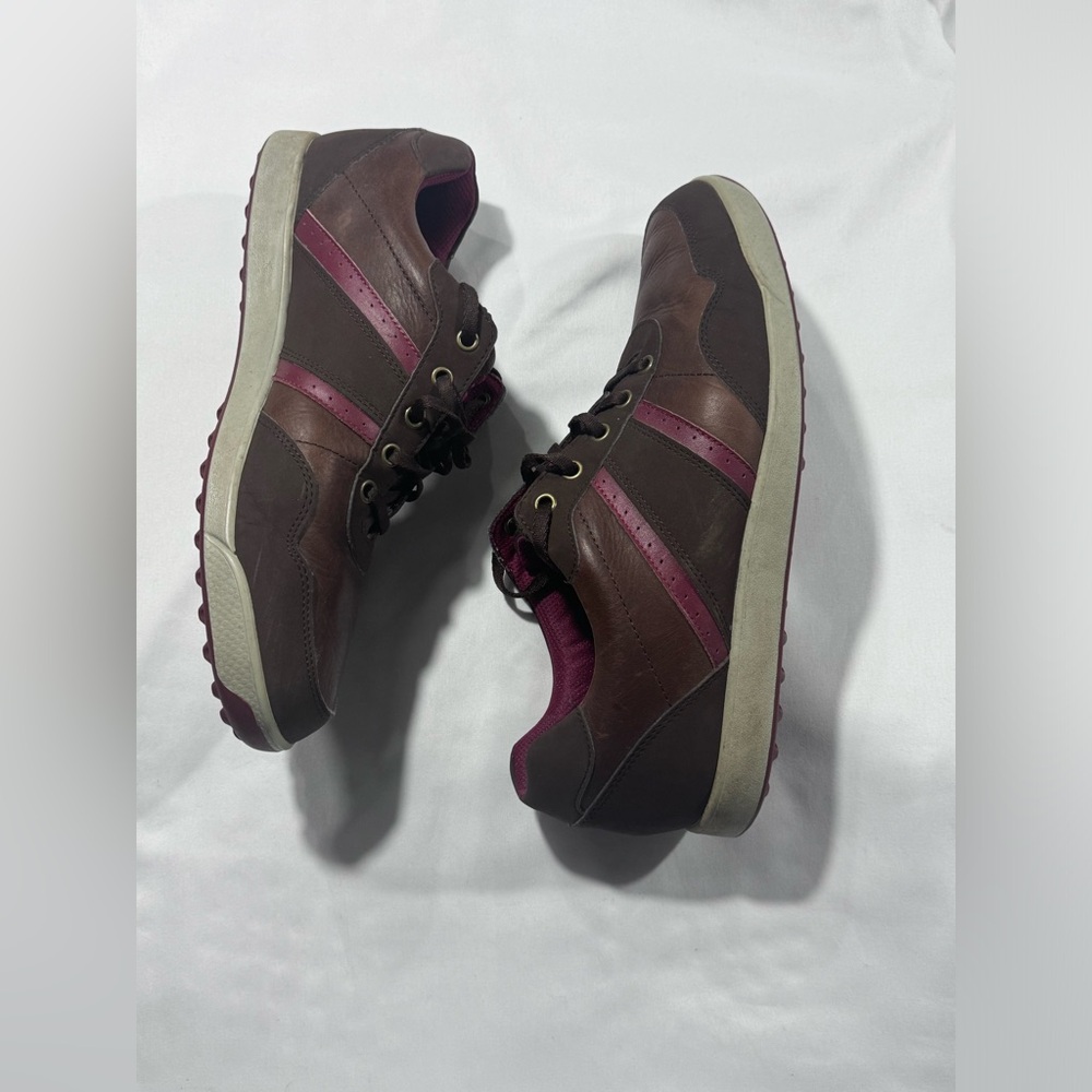 Footjoy Men's Contour Casual Spikeless Brown‎ Leather 54371 Golf Shoes Size 10M